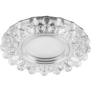 Светильник встраиваемый с белой LED подсветкой Feron CD909 потолочный MR16 G5.3 прозрачный