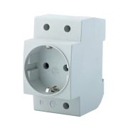 Розетка на DIN-рейку STEKKER PST16-70-20 2P+PE 16А, серый