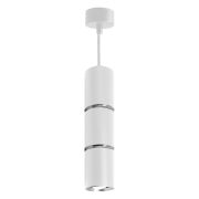 Светильник потолочный Feron ML1868 Barrel ZEN levitation на подвесе MR16 35W 230V, белый, хром, 55*180