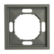 Рамка STEKKER, PFR00-5001-10 1-местная, серия Эмили, платиново-серый, soft touch