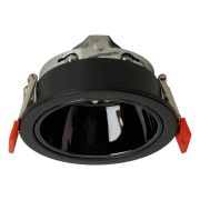 Светильник встраиваемый Feron DL3102 потолочный MR16 G5.3  черный + черный хром
