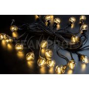Гирлянда Винтаж TeamProf 10м, 20 ламп, 220В, ТЁПЛ.БЕЛЫЙ, чёрная резина