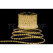 Светодиодный дюралайт TeamProf, 2-х проводной, матовый теплый белый, кратность резки 1 метр, диаметр 13 мм, 220 В, 100 м