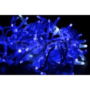 Светодиодная гирлянда TeamProf 10 м, 100 LED,220В, соединяемая, мерцающая, влагозащитный колпачок, синяя, белый провод