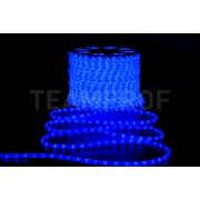 Светодиодный дюралайт TeamProf, 2-х проводной, матовый синий, кратность резки 1 метр, диаметр 13 мм, 220 В, 100 м