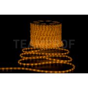 Светодиодный дюралайт TeamProf, 2-х проводной, матовый желтый, кратность резки 1 метр, диаметр 13 мм, 220 В, 100 м