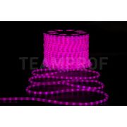 Светодиодный дюралайт TeamProf, 2-х проводной, матовый розовый, кратность резки 1 метр, диаметр 13 мм, 220 В, 100 м