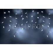 Светодиодная бахрома TEAMProf, 3*0.6 м, влагозащитный колпачок, мерцающая, белая, белый провод