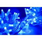 Светодиодная гирлянда TeamProf 10 м, 100 LED, 220В, соединяемая, влагозащитный колпачок, синяя, белый провод