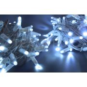 Светодиодная гирлянда TeamProf 10 м, 100 LED, 220В, соединяемая, белая, белый резиновый провод