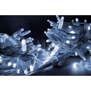 Светодиодная гирлянда TeamProf 10 м, 100 LED, 220В, соединяемая, мерцающая, белый, белый резиновый провод