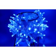 Светодиодная гирлянда TeamProf 10 м, 100 LED, 24В, соединяемая, влагозащитный колпачок, синяя, прозрачный провод