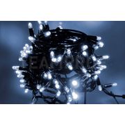 Светодиодная гирлянда TeamProf 10 м, 100 LED, 24В, соединяемая, влагозащитный колпачок, белая, чёрный провод