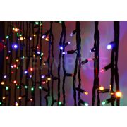 Светодиодная гирлянда TeamProf 20 м, 200 LED, 220 В, соединяемая, влагозащитный колпачок, мультицветная, чёрный провод