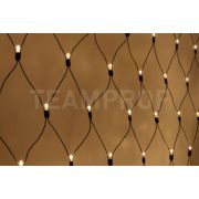 Светодиодная сетка TeamProf 2*3 м, влагозащитный колпачок, тёплая белая, 384 LED, 220 B, чёрный провод