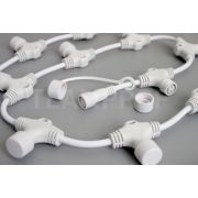 Соединительная шина, 2 pin, Т-образный коннектор, 2 м, 20 лучей, белая