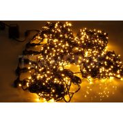 Светодиодная гирлянда TeamProf 5 Нитей по 20 м, 1000 LED, 24 В, жёлтая, чёрный провод