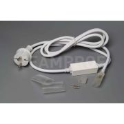 Комплект подключения для гибкого неона TPF-FX816-120-220V, до 50 метров, белый провод