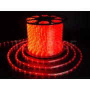 Светодиодный дюралайт TeamProf, 2-х проводной, красный, кратность резки 2 метра, диаметр 10 мм, 220 В, 100 м