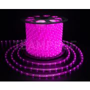 Светодиодный дюралайт TeamProf, 2-х проводной, розовый, кратность резки 2 метра, диаметр 10 мм, 220 В, 100 м
