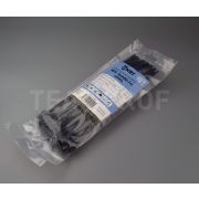 Кабельные стяжки 3.6*200 мм чёрные (100 шт, морозостойкие, УФ-стойкие)