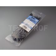 Кабельные стяжки 2.5*150 мм чёрные (100 шт, морозостойкие, УФ-стойкие)