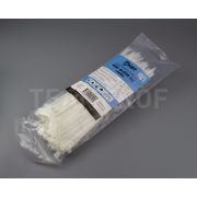 Кабельные стяжки 3.6*200 мм белые (100 шт, морозостойкие)