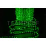Светодиодный дюралайт TeamProf, 2-х проводной, зелёный, кратность резки 0.5 метров, диаметр 13 мм, 24 В, 100 м