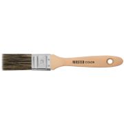 MASTER COLOR Кисть флейцевая, ширина 30 мм,  толщина 14,4 мм, 50% ПБT/50% чер. натур. щетина, нержавеющий обжим.