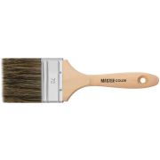 MASTER COLOR Кисть флейцевая, ширина 70 мм,  толщина 18 мм, 50% ПБT/50% чер. натур. щетина, нержавеющий обжим.