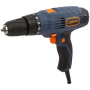 MAX-PRO MAX-PRO Дрель-Шуруповерт электрическая 300 Вт; 0-450/0-1350 об/мин; подсветка ; быстрозажимной патрон 10 мм; резиновые вставки; 24,0 Нм; 19+1; 1,1 кг;