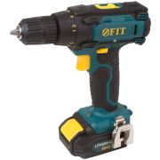 FIT Дрель-Шуруповерт акк. 12,0 В; 0-350/1300 об/мин; 19,0 Нм; 1 (Li-Ion) 1,3 Ач; 1,5 ч.; рез. накл.; коробка