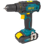 FIT Дрель-Шуруповерт акк. 18 В; 0-450/1550 об/мин; 29 Нм; 2 (Li-Ion) 1,3 Ач; 1,5 ч.; рез. накл.; кейс
