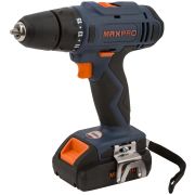 MAX-PRO MAX-PRO Дрель-Шуруповерт аккумуляторная 14,4 В; 0-350/0-1250 об/мин; 10 мм; 28 Нм; 2 батареи (Li-Ion) х1,5 Ач; 15+1; 1 ч.; регулировка оборотов; резин