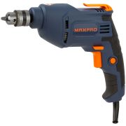 MAX-PRO MAX-PRO Дрель электрическая 450 Вт; 0-2700 об/мин; ключевой патрон 0,8-10 мм; 1,2 кг; резиновые вставки; кор.