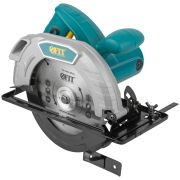 FIT Пила дисковая 1280 Вт; 5000 об/мин; 185/20 мм; 4,8 кг; жел. опора; рез. накл.; б/с щеток; блок шпинд.; коробка