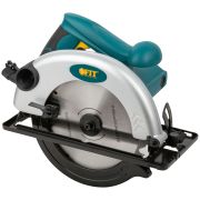 FIT Пила дисковая 1200 Вт; 5000 об/мин; 185/20 мм; 3,4 кг; жел. опора; рез. накл.; б/с щеток; блок шпинд.; коробка