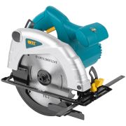 FIT Пила дисковая 1200 Вт; 4500 об/мин; 185/20 мм; 3,0 кг; жел. опора; рез. накл.; коробка
