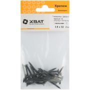 XВАТ Саморезы черные по гипроку к металлу 3,5 х 32 (фасовка 25 шт)