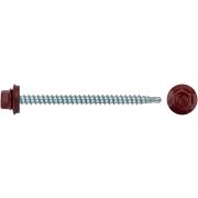 XВАТ Шурупы кровельные со сверлом 4.8 х 70  100шт , красный RAL 3003 Фасовка
