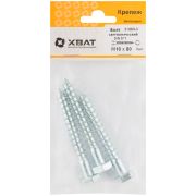 XВАТ Болт сантехнический DIN 571 10/80 (фасовка 3 шт.)