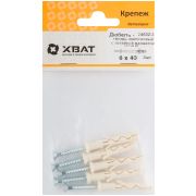 XВАТ Дюбель-гвоздь нейлоновый с потайной манжетой LYT 6 х 40 UK KP (фасовка 5 шт.)
