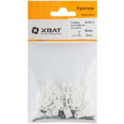 XВАТ Скобы для кабеля плоские 6 мм  (фасовка 30 шт.)