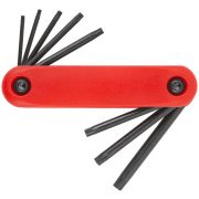 FIT Ключи TORX 8 шт. CrV Т9-Т40 складные, пластиковый держатель
