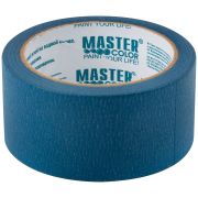 MASTER COLOR Лента малярная бумажная синяя, термостойкость до 100°C, УФ-стойкость до 14 дней, 48 мм х 25 м