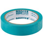 MASTER COLOR Лента малярная для деликатных поверхностей,  рисовая бумага, термостойк. до 120°C, УФ-стойкость до 30 дней, 24 мм х 25 м