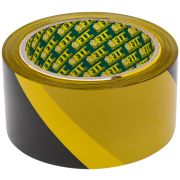 FIT Лента сигнальная (черно-желтая) 50 мм х 100 м