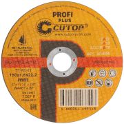 CUTOP Профессиональный диск отрезной по металлу, нержавеющей стали и алюминию Cutop Profi Plus, Т41-150 х 1,8 х 22,2 мм