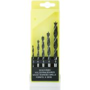 FIT Набор сверл по дереву, пластиковый бокс, 5 шт.(3-4-5-6-8 мм)