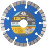MOS Диск отрезной алмазный турбо-сегментный, 125 x 2,0 x 10 x 22.2 мм